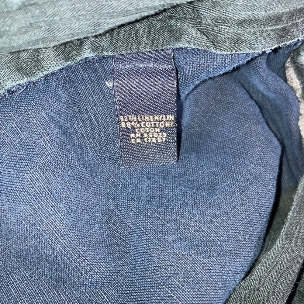 Banana Republic Shorts Men 33 Linen Cotton Blue Chino Travel Preppy‎ Casual